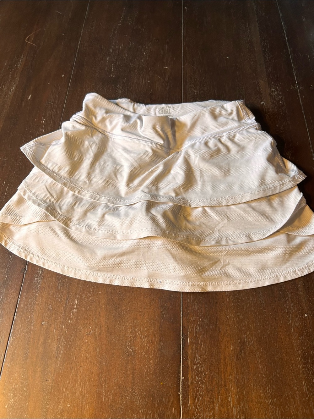 Athleta White Tiered A-Line Skirt